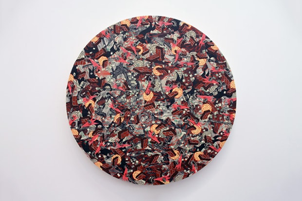 Andrew Schoultz "Fall Out" Exhibition @ Mark Moore Gallery