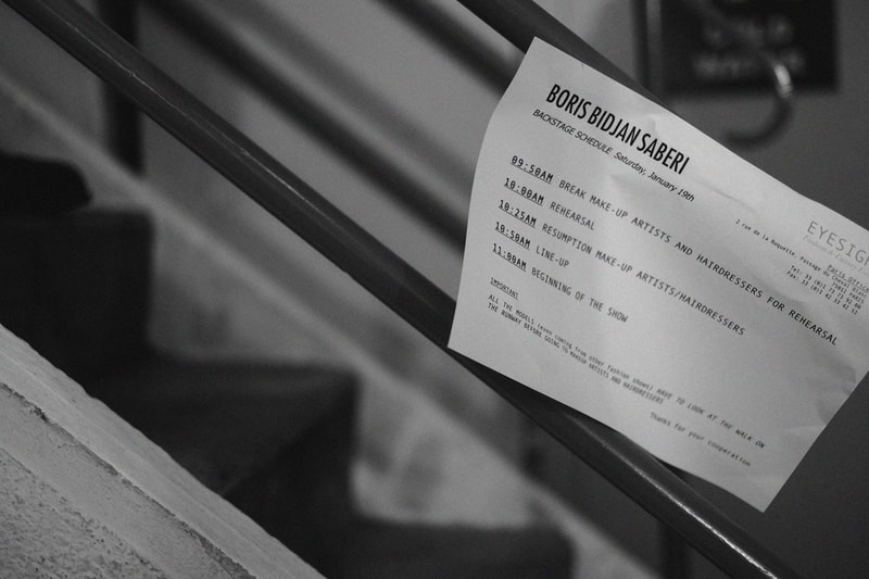 Boris Bidjan Saberi 2013 Fall/Winter Backstage Visuals