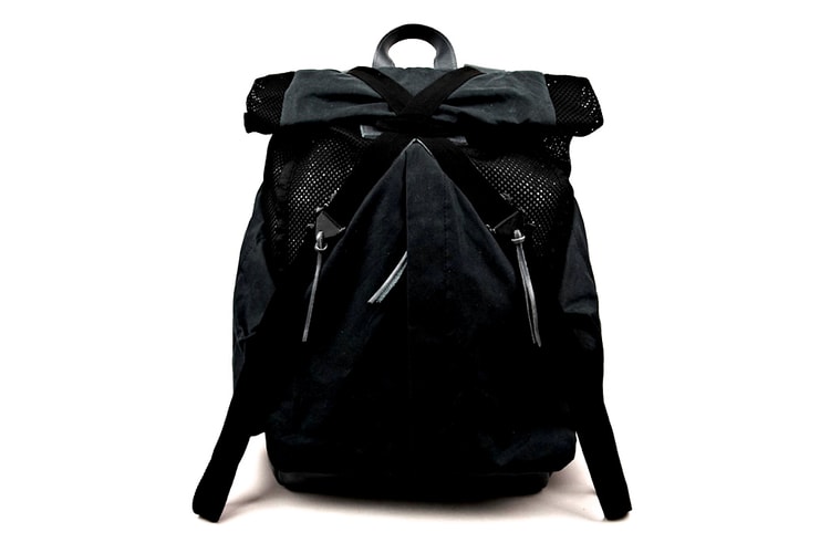 Christopher Raeburn Mesh and Waxed Cotton Rucksack