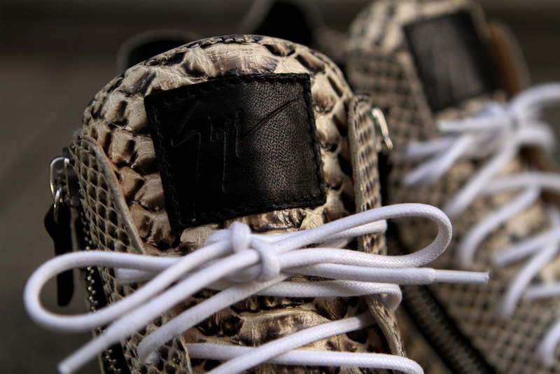 Giuseppe Zanotti "Snakeskin" Hi Sneaker