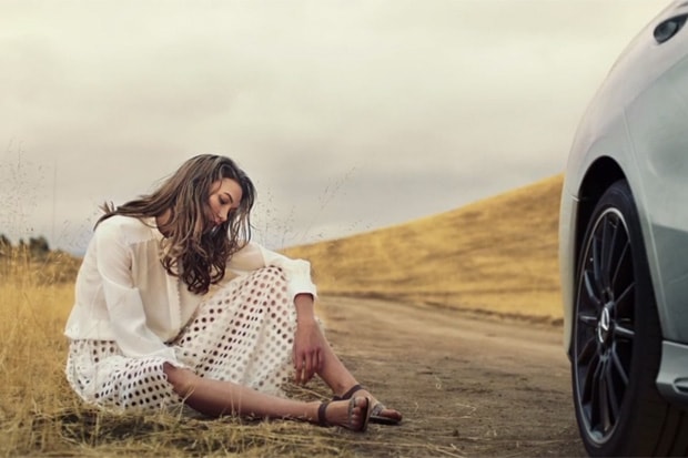 Model Karlie Kloss Takes the New CLA for a Ride