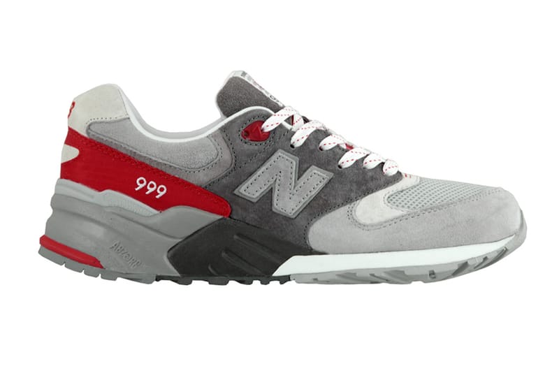 New Balance ML999 "Grey/Fire Red"