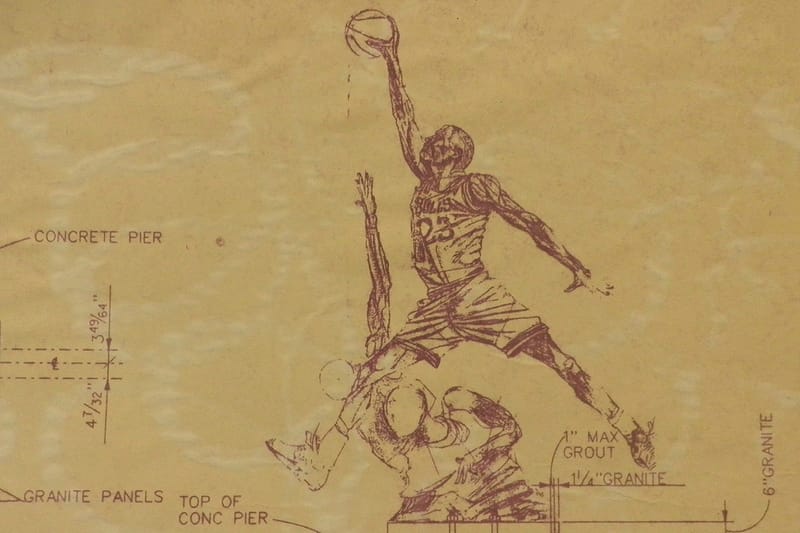 The United Center Michael Jordan Statue Blueprint
