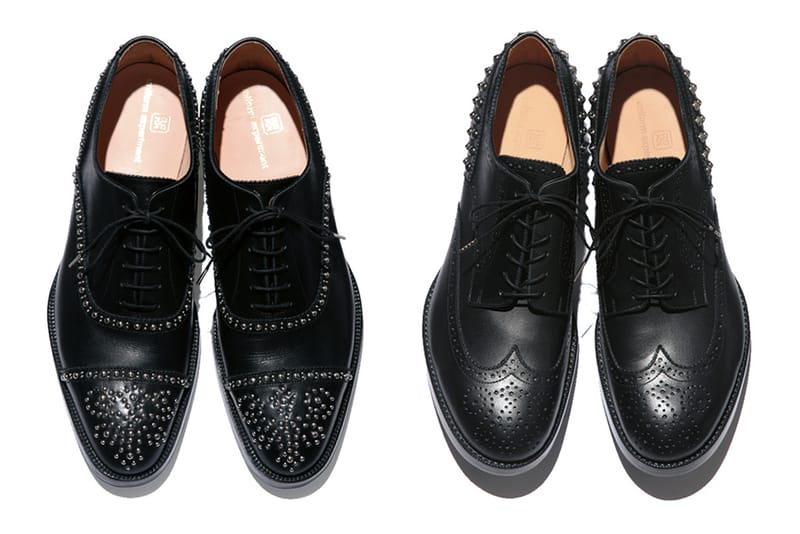 uniform experiment 2013 Spring/Summer Silver Studs Straight Tip Shoe