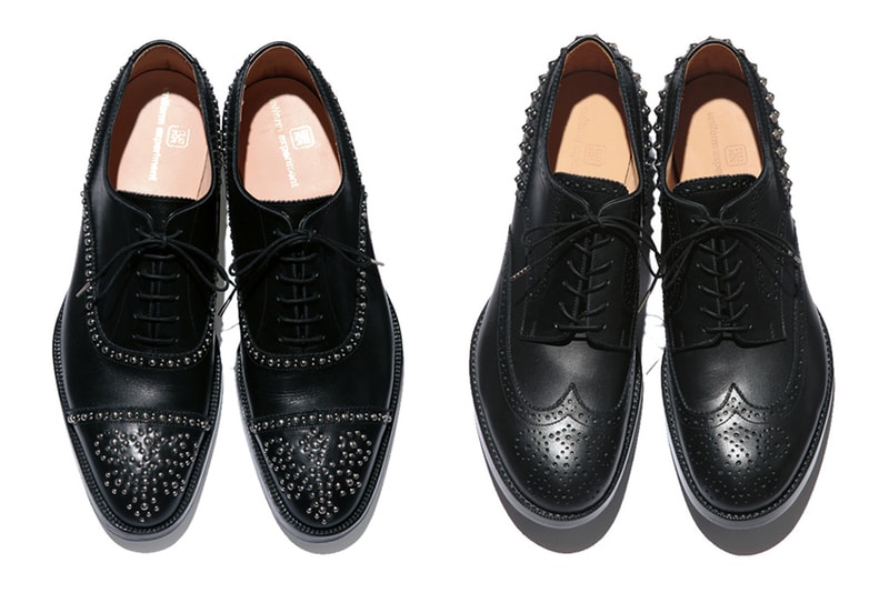 uniform experiment 2013 Spring/Summer Silver Studs Straight Tip Shoe