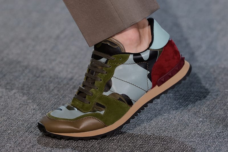 Valentino 2013 Spring/Summer Panelled Leather and Suede Sneakers
