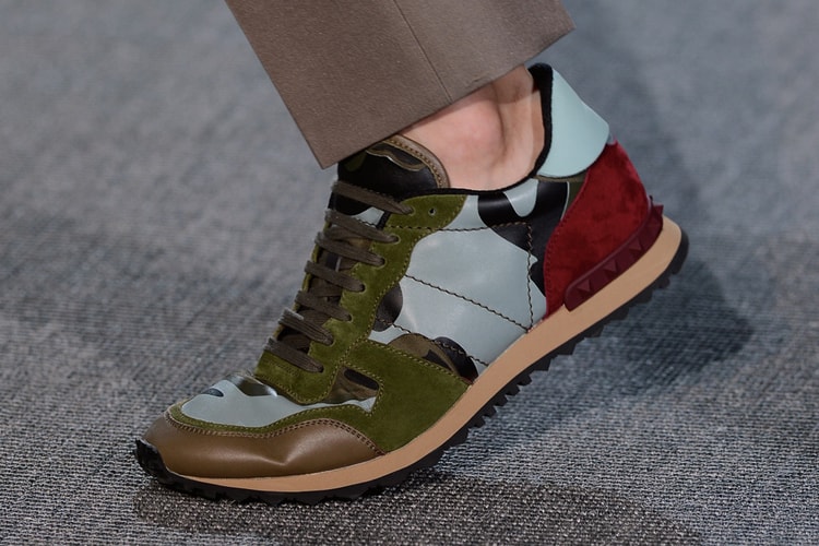 Valentino 2013 Spring/Summer Panelled Leather and Suede Sneakers