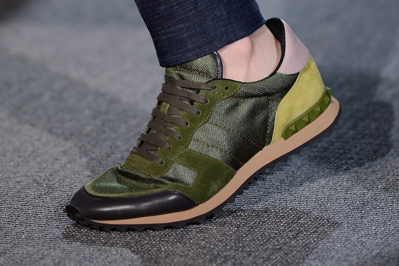 Valentino 2013 Spring/Summer Panelled Leather and Suede Sneakers