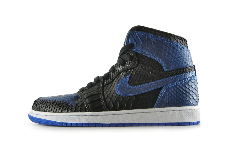 Air Jordan 1 Black/Royal "Python" by JBF