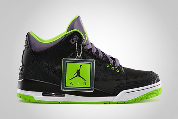 Air Jordan III Black/Electric Green 