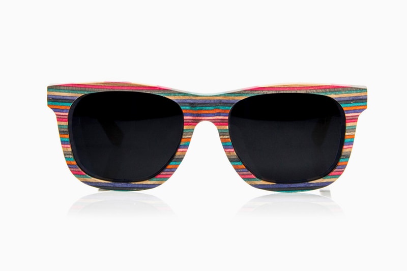 Diamond Supply Co. Brilliantly Crafted 100% Recycled Skateboard Wood Sunglasses & iPhone 5 Case