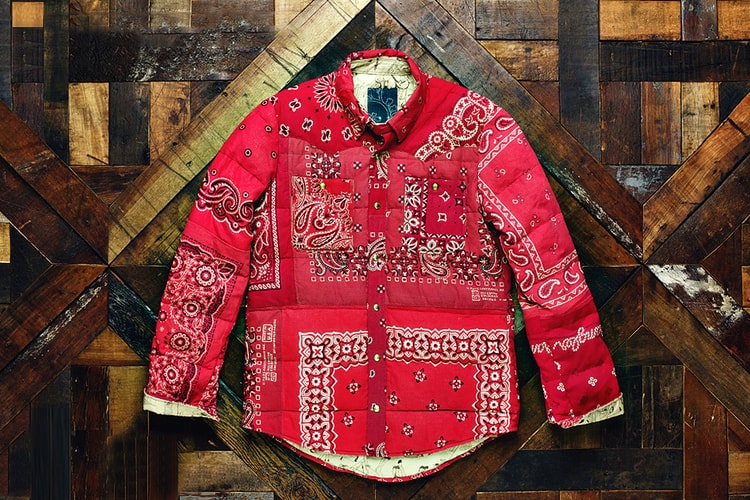 F.I.L. Indigo Camping Trailer Kerchief Down Jacket