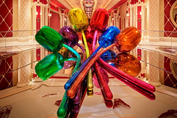 Jeff Koons' $33.7 Million Dollar Tulips On Display at Wynn Las Vegas