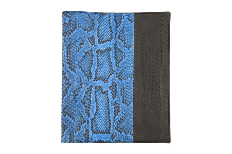 Lanvin Black and Blue Pythonskin iPad Case