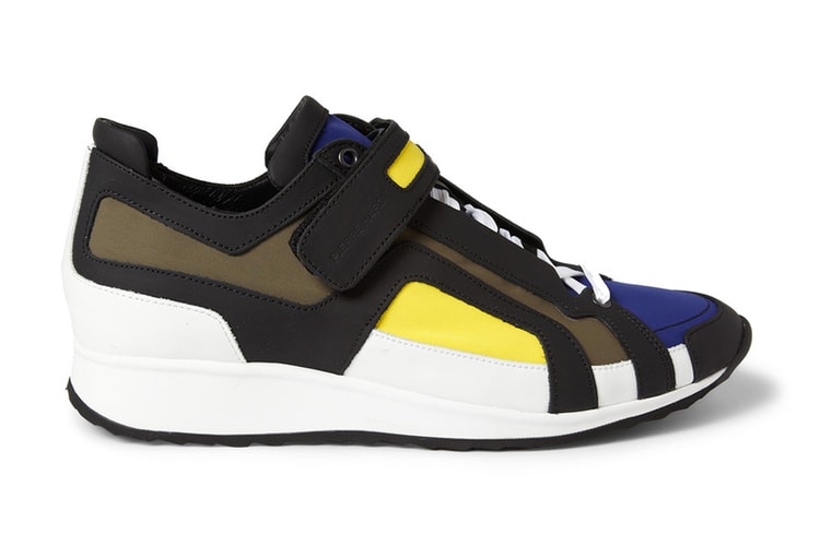 Pierre Hardy Panelled Neoprene Sneakers
