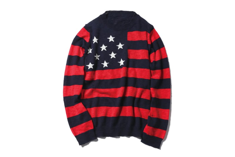 SOPHNET. Stars & Stripes Crew Neck Knit 