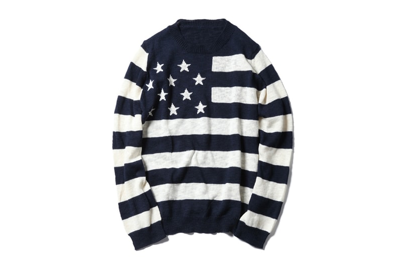 SOPHNET. Stars & Stripes Crew Neck Knit 