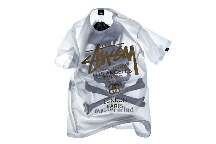 Stussy x mastermind JAPAN Shadow Skull WT T-Shirt EYESCREAM Limited Edition