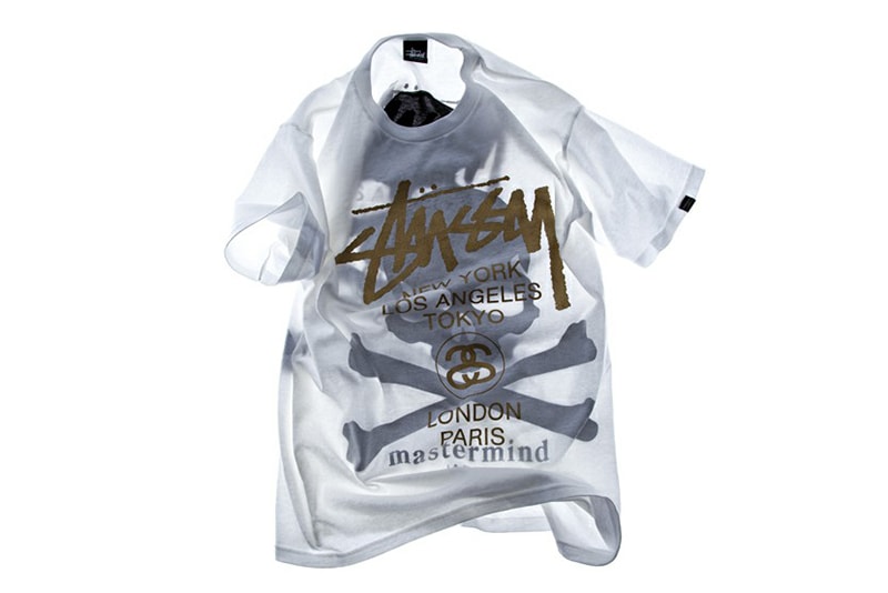 Stussy x mastermind JAPAN Shadow Skull WT T-Shirt EYESCREAM Limited Edition
