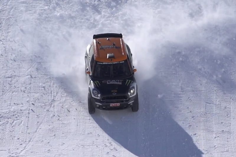 The Mini Countryman Lands a Full Backflip in the Snow