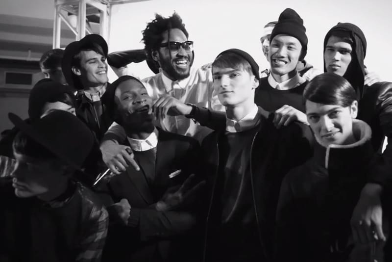 Backstage at Public School's 2013 Fall/Winter Show in New York 