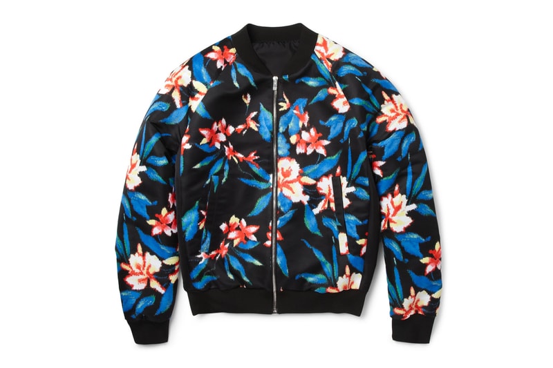 Balenciaga Printed Satin Bomber Jacket