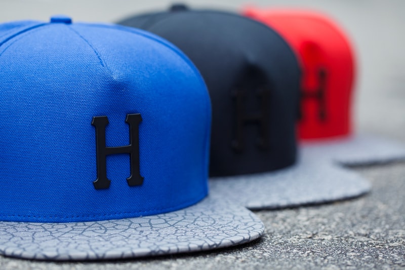 HUF Metal H Quake Strapback Hats