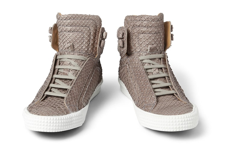 Jimmy Choo Snakeskin-Effect High Tops
