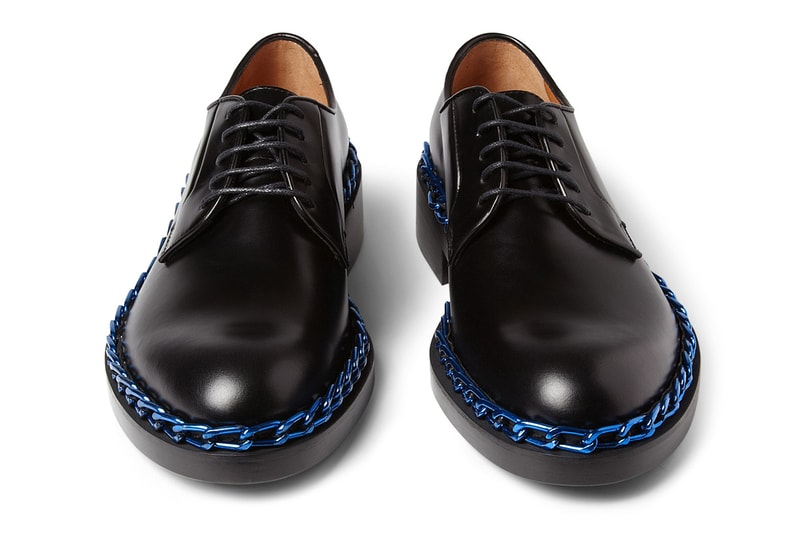 Raf Simons Chain-Trimmed Derby Shoes