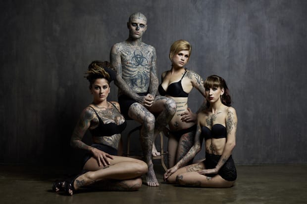 Rick Genest Cover Shoot for Rebel Ink Magazine (NSFW)