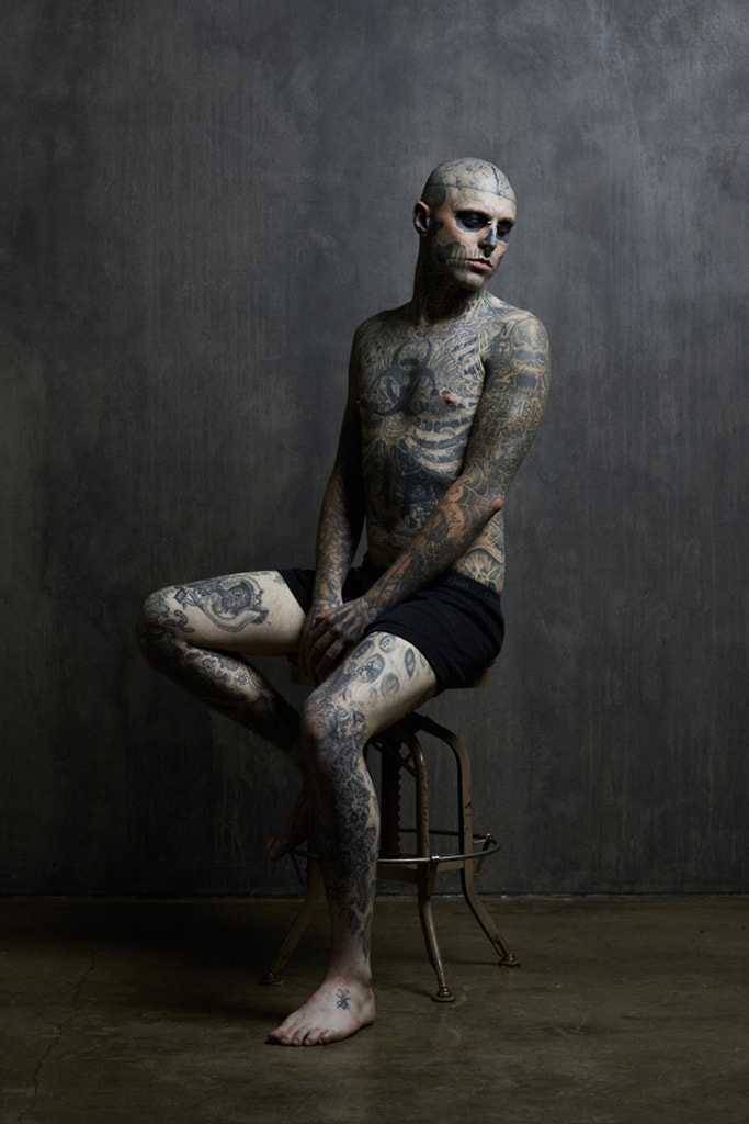 Rick Genest Cover Shoot for Rebel Ink Magazine (NSFW)