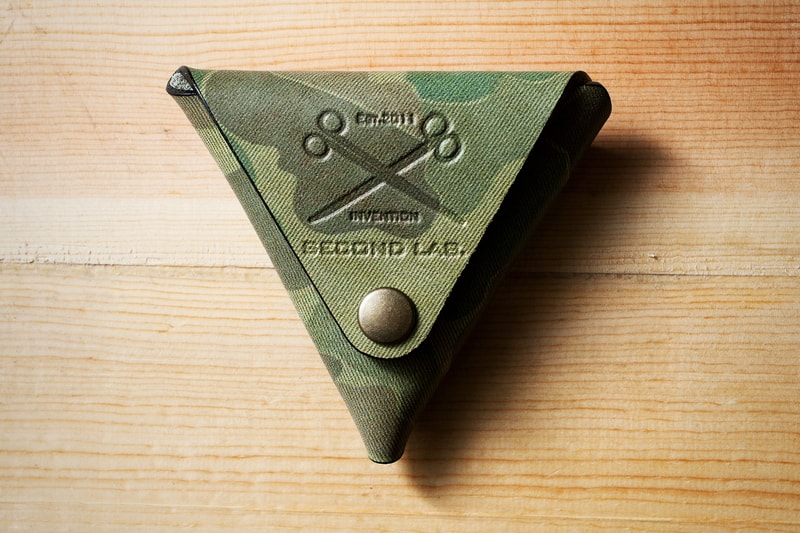 SECOND LAB Camo Leather Coin Case