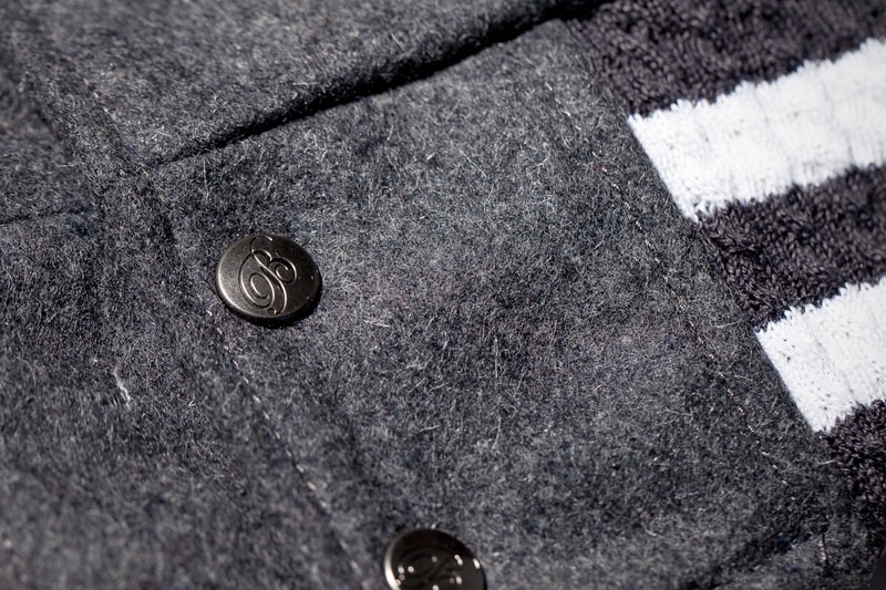 Soulland x House of Billiam Grey Wool Varsity Jacket