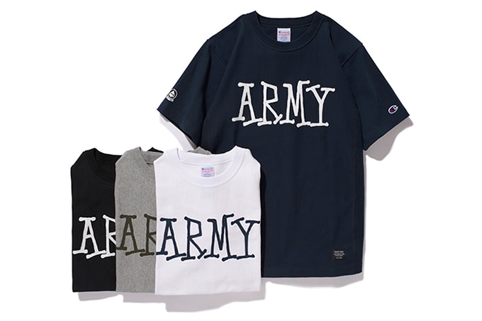 Stussy x Champion Reverse Weave Army Tee