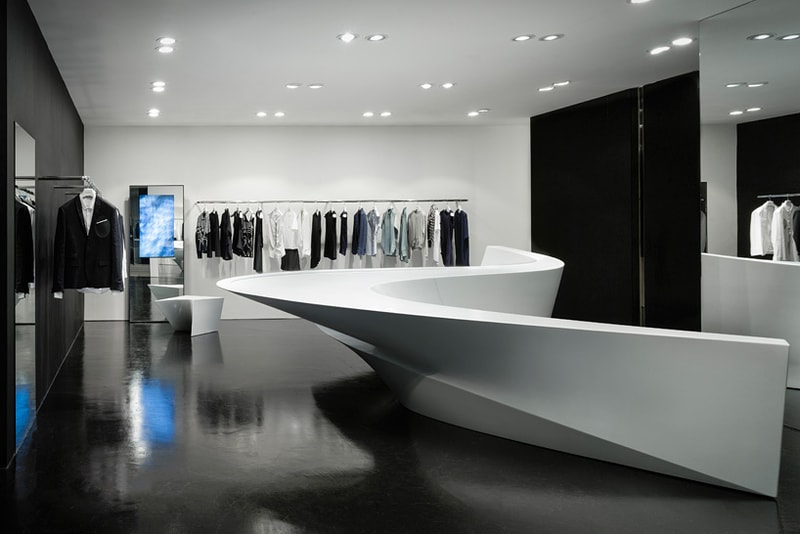 Zaha Hadid x Neil Barrett Shop-In-Shop
