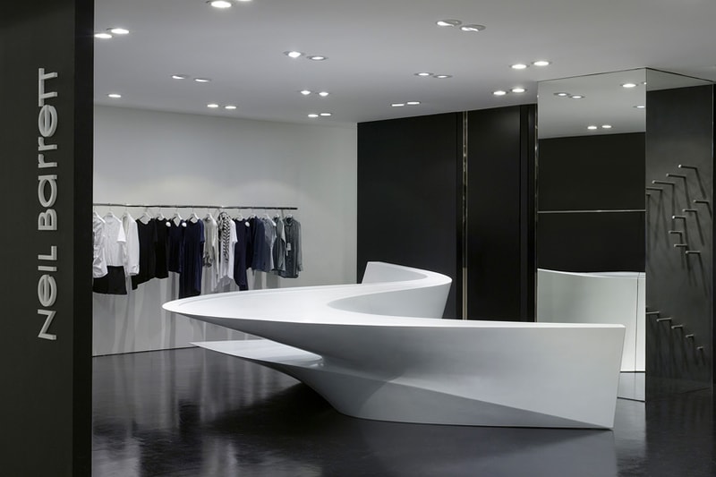 Zaha Hadid x Neil Barrett Shop-In-Shop