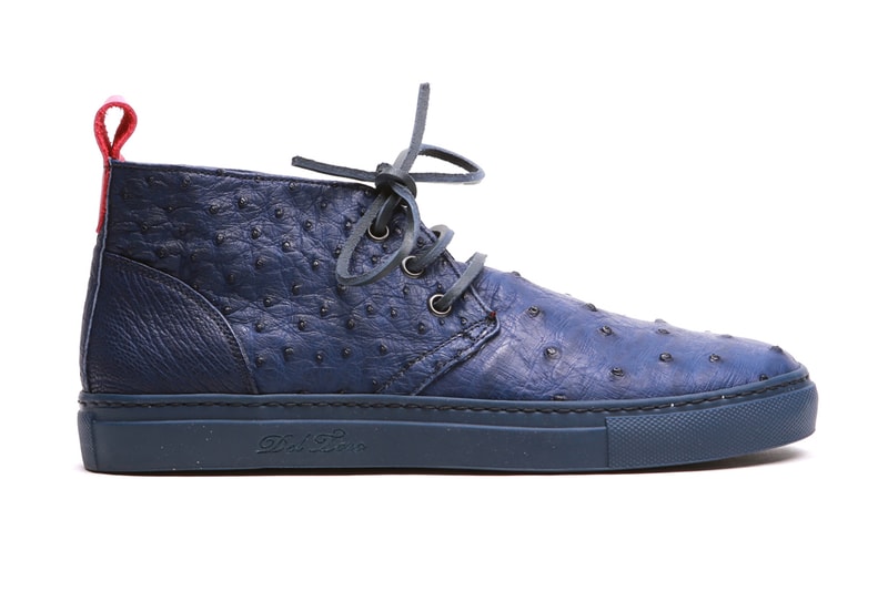 Del Toro Ostrich Skin Chukka Sneaker