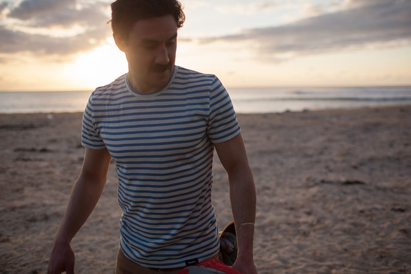 Finisterre Striped Merino Portland T-Shirt