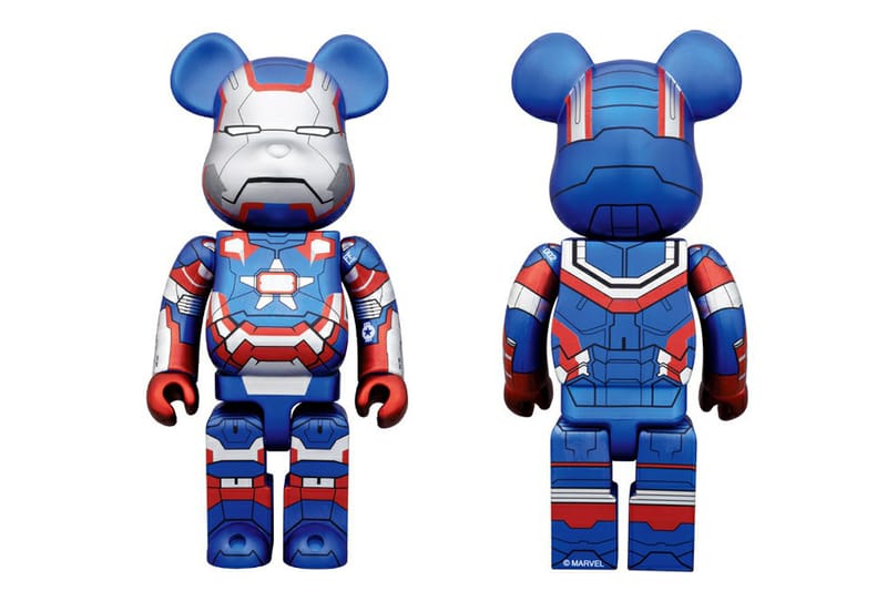 Iron Man 3 x Medicom Toy 400% Iron Patriot Bearbrick