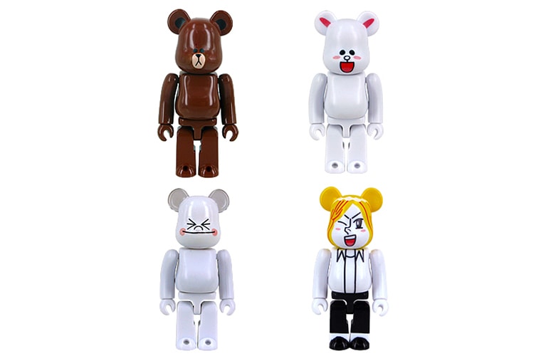 LINE x Medicom Toy 100% & 400% Bearbricks