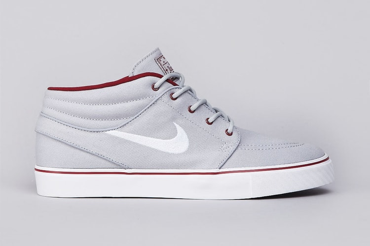 Nike SB Zoom Stefan Janoski Mid Wolf Grey/White-Team Red
