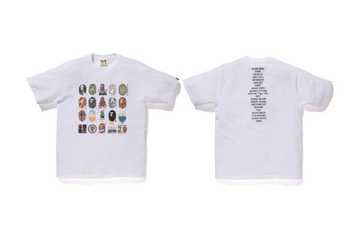 NOWHERE / A Bathing Ape 20th Anniversary Collaborations with Kanye West, Pharrell, Futura & More