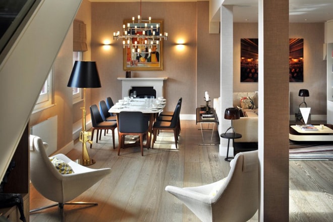 St. Pancras Chambers Penthouse Apartment by TG-Studio