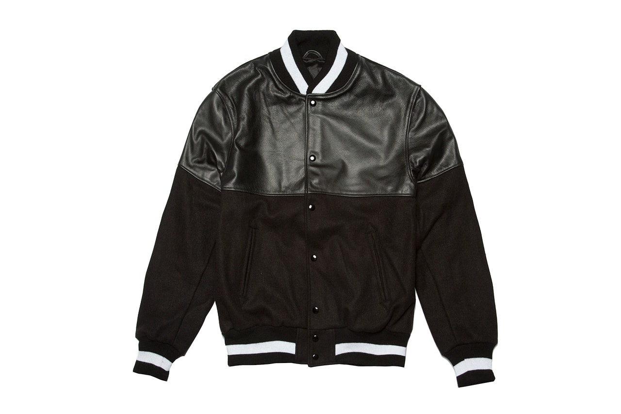 Off-White - Varsity wool bomber jacket black - The Corner