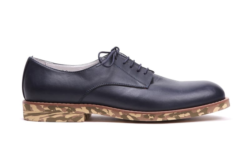 Del Toro Navy Nappa Oxford with Camo Sole 