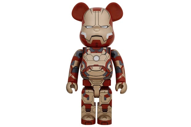Iron Man 3 x Medicom Toy "Mark XLII" 400% & 1000% Bearbricks