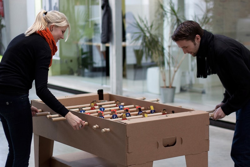 Kickpack Cardboard Foosball Table