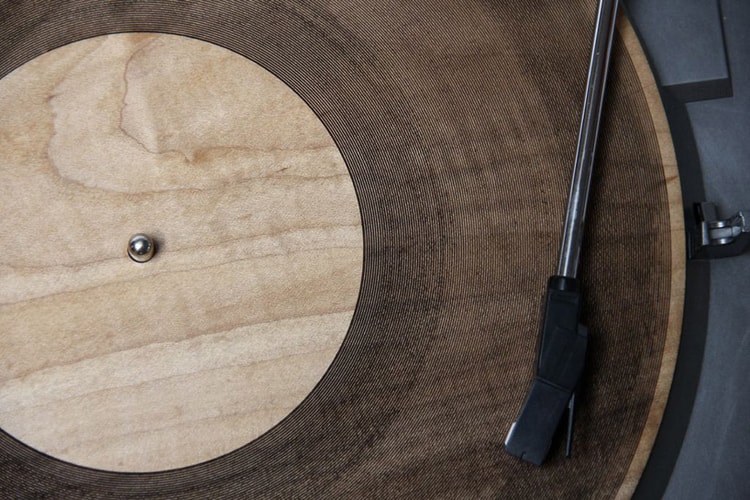 Laser-Cut Wooden Records by Amanda Ghassaei