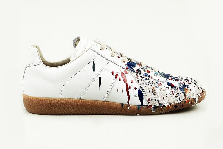 Maison Martin Margiela 2013 Pre-Fall Hand Painted Colour Drop Replica Sneaker