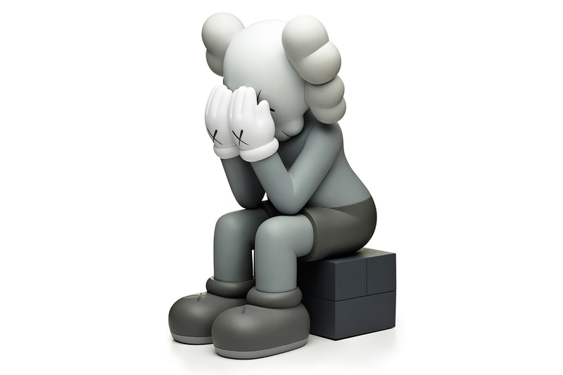 OriginalFake KAWS Companion “Passing Through” Black & Grey
